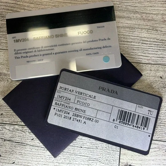 💯 Authentic PRADA Saffiano Red Compact Wallet with Box $795 - Picture 3 of 15